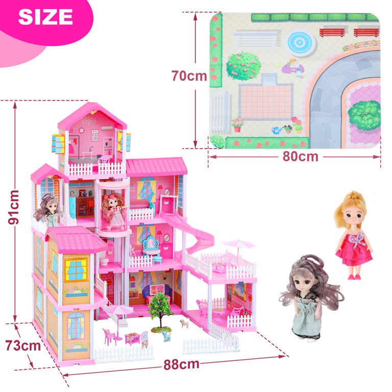 Doll House Diy Kit Home Educational Toys for Girls