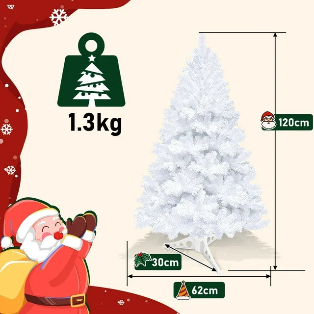 Teedor 4ft Artificial Christmas Tree, Unlit Christmas Pine Tree with 200 Branch Tips, Xmas Full Tree for Home Party Holiday Decor