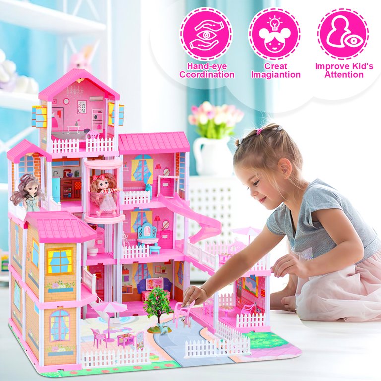 Doll House Diy Kit Home Educational Toys for Girls