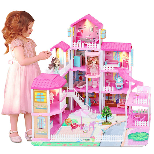 Doll House Diy Kit Home Educational Toys for Girls