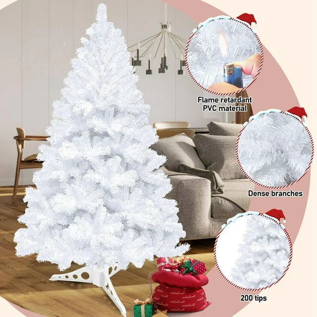 Teedor 4ft Artificial Christmas Tree, Unlit Christmas Pine Tree with 200 Branch Tips, Xmas Full Tree for Home Party Holiday Decor