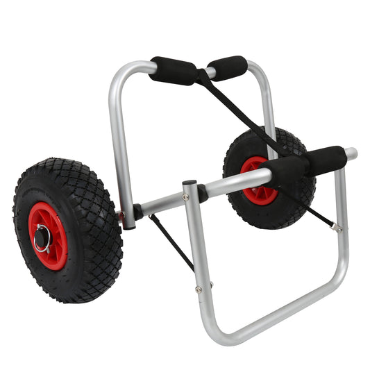 Trolley for Carrying Kayaks ,Kayak Canoe Jon Boat Carrier Dolly Cart 165LB Capacity Canoe Carrier Cart