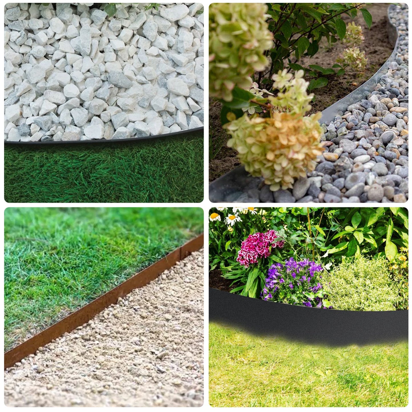 Landscape Garden Border Edging Plastic ,Landscape Coiled Edging, Grass Barrier, Bender Board, Weed Barrier, Garden Borders, 4.7 in x 32.8 ft, 0.78 in Thickness, Easy to Install, Black