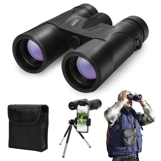 Teedor 12*42 Binoculars for Adults with Tripod Waterproof Compact Binoculars